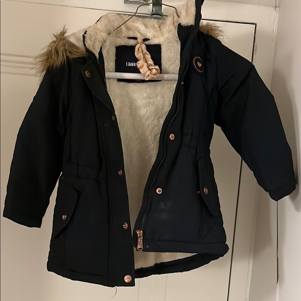 Black Faux Fur Lined Jacket